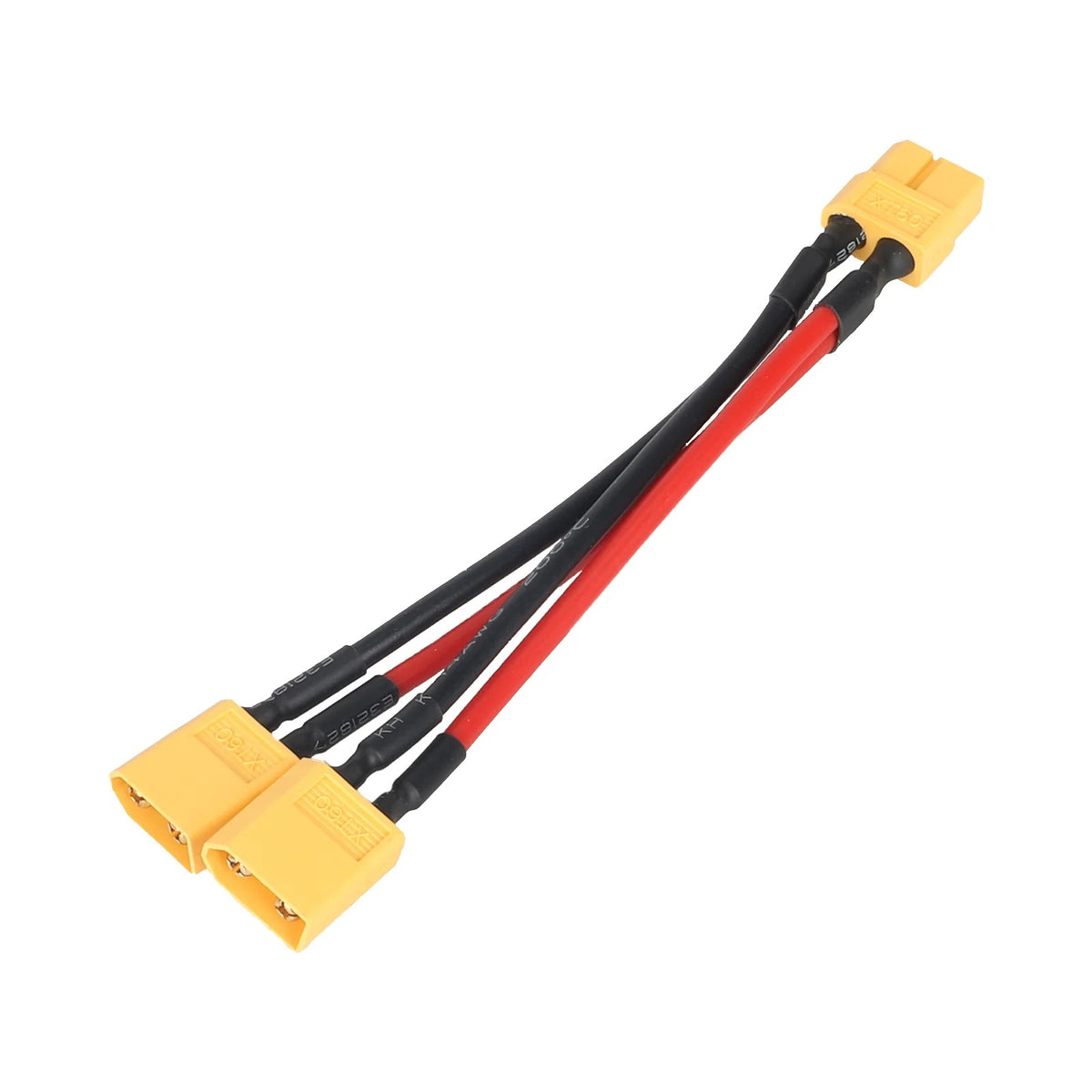 XT60 Paralelinis Kabelis 1 Lizdas į 2 Kištukus (14 AWG)