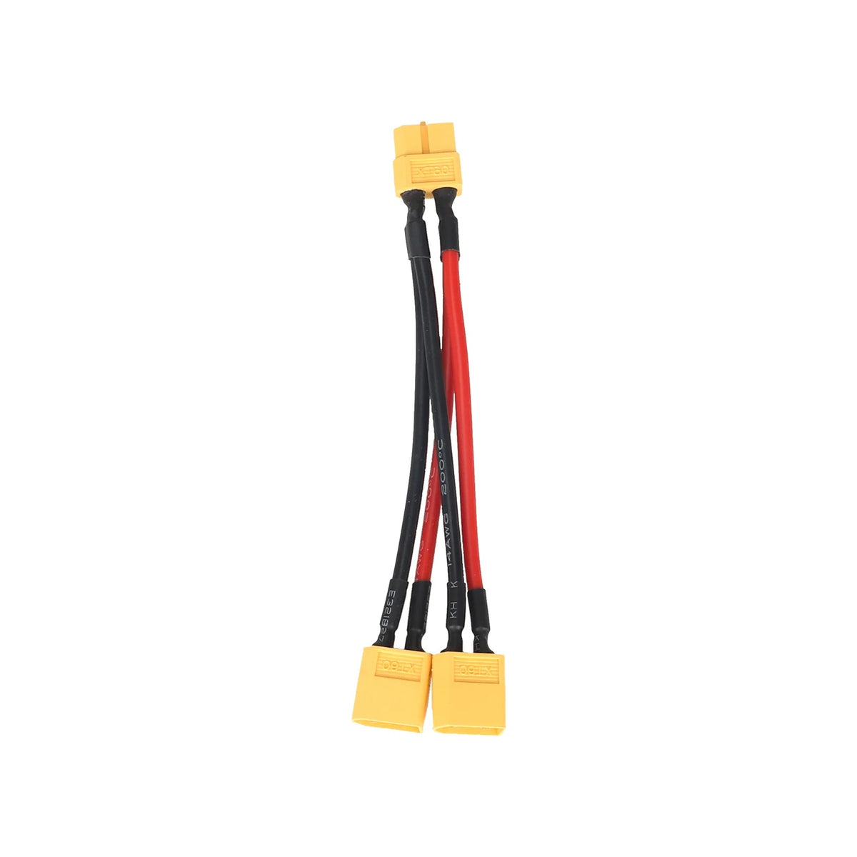 XT60 Paralelinis Kabelis 1 Lizdas į 2 Kištukus (14 AWG)
