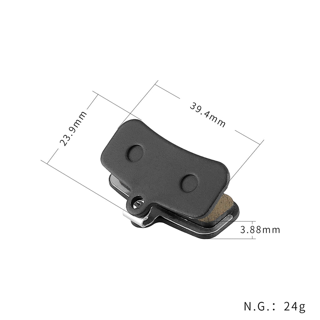 SHIMANO XT / SLX / XTR / SAINT / ZEE stabdžių kaladėlės (pusiau metalinės)