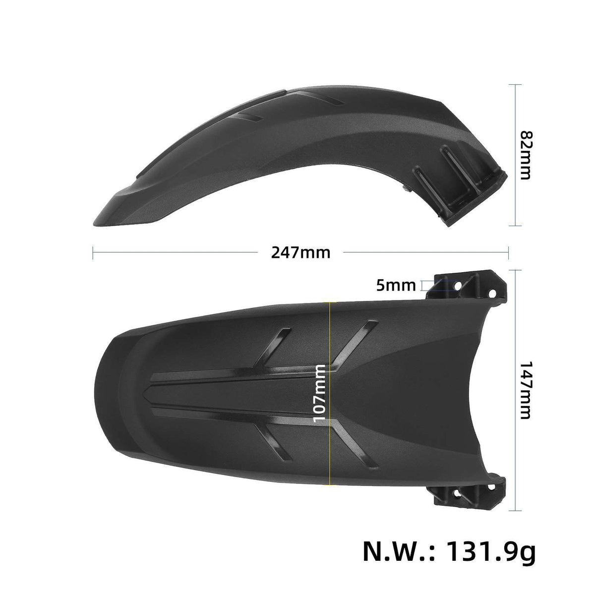 Juodas galinis purvasaugis | KuKirin G2 Max