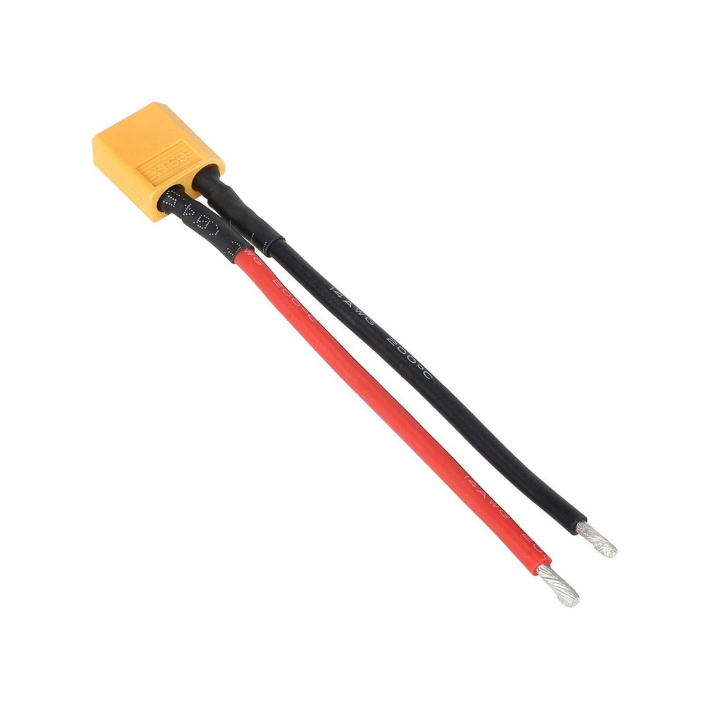 XT60 Jungtis su 10cm Kabeliu (14 AWG)