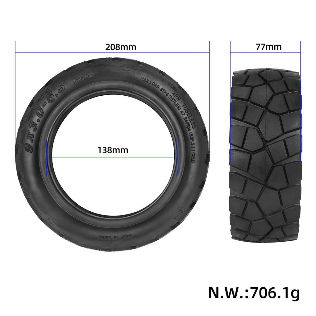 padanga 9x3.00-5.5 Kukirin G2 Pro (2024 m. versija)