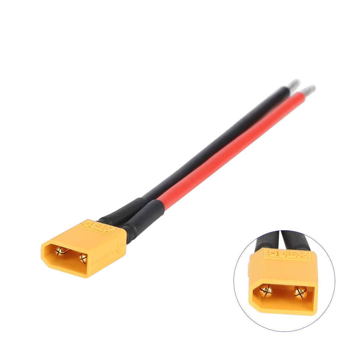 XT30 Jungtis su 10cm Kabeliu (14 AWG)