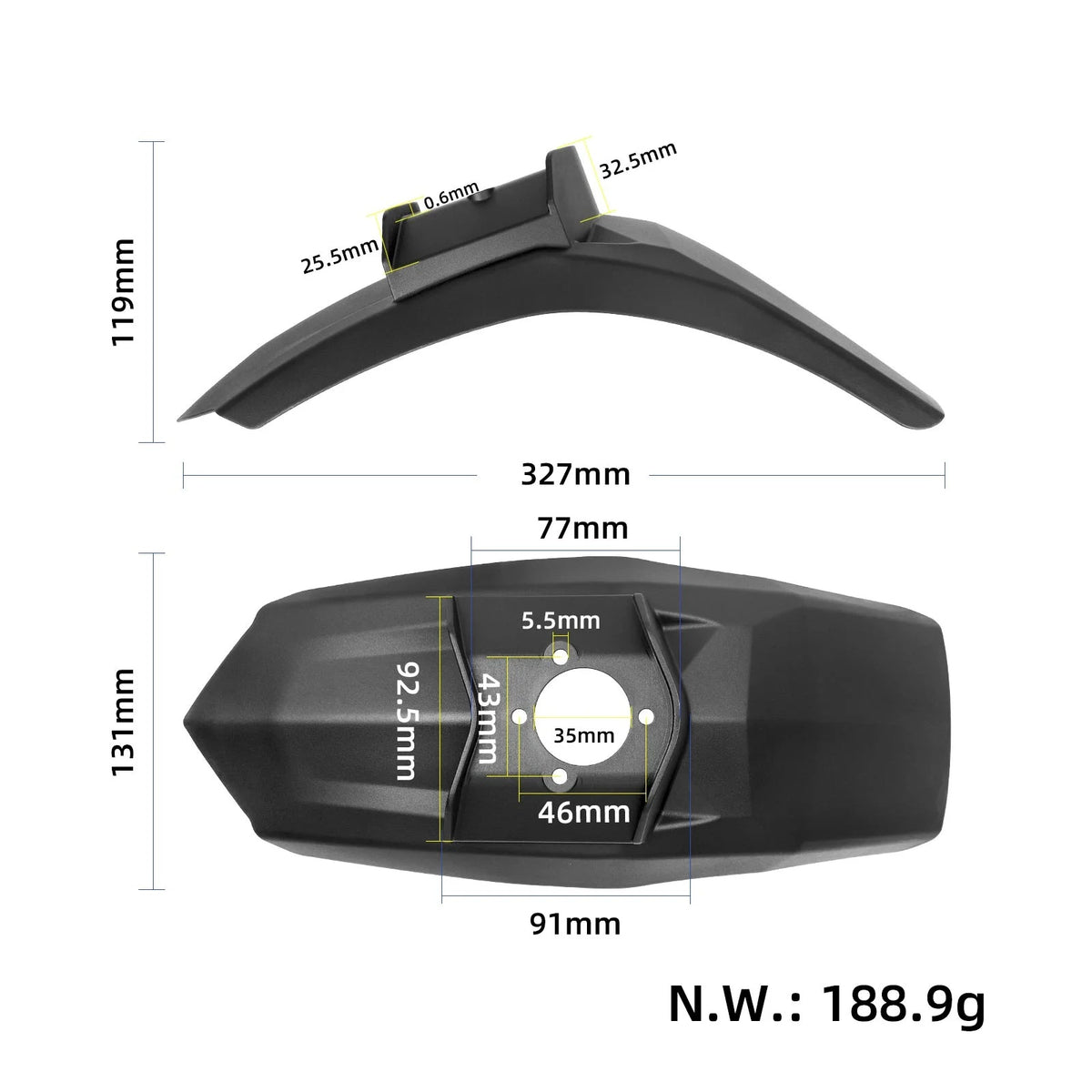Priekinis purvasaugis | KuKirin G4 Max
