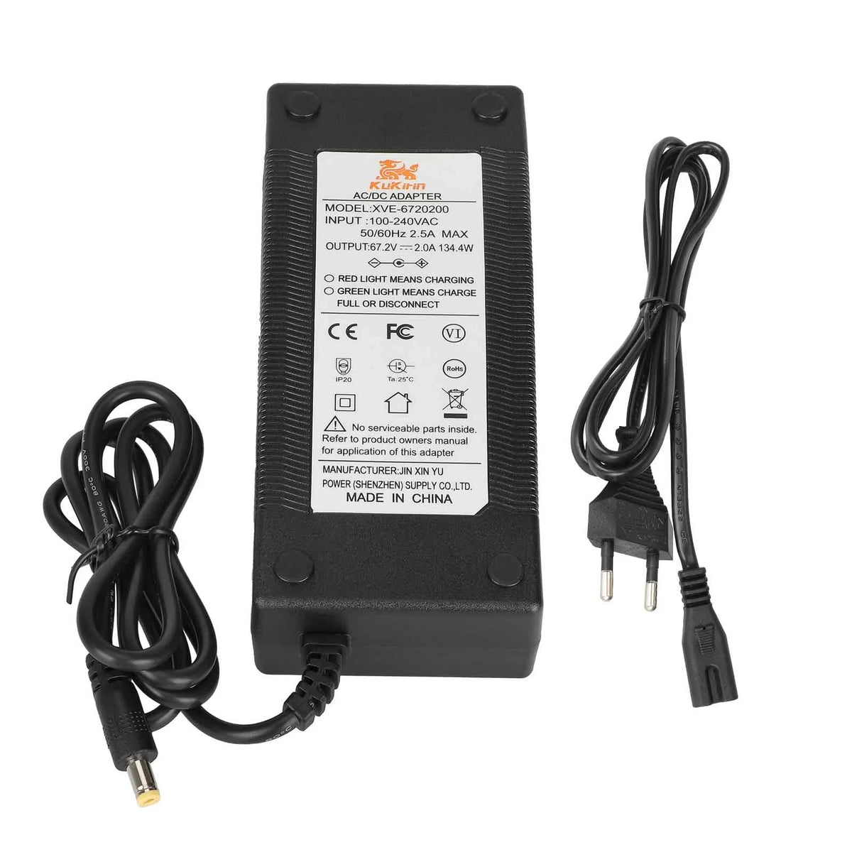 Įkroviklis 67.2V 2.0A DC2.1 | KuKirin G4