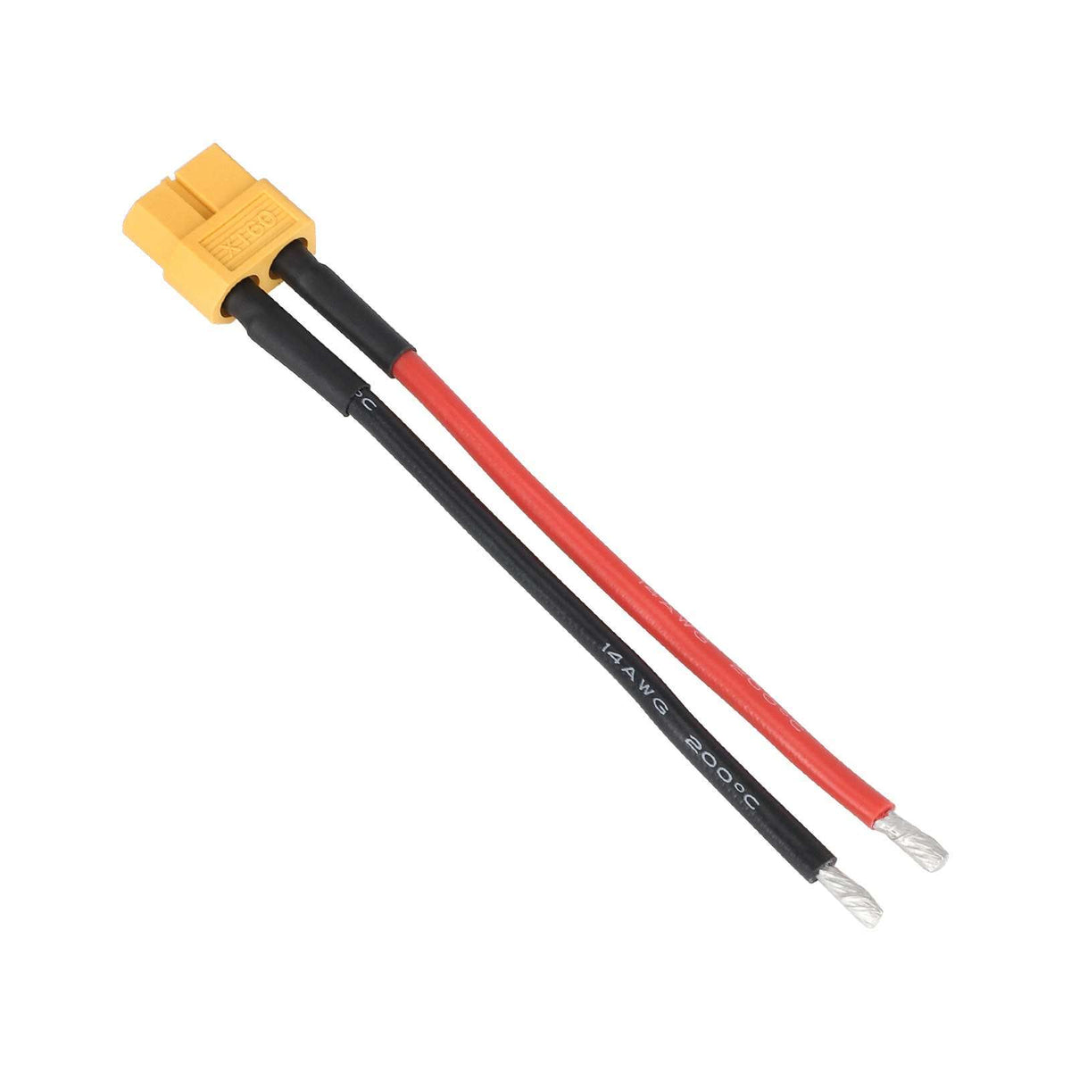 XT60 Jungtis Kištukas su 10cm Kabeliu (14 AWG)