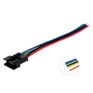 JST SM 5-Pin Moteriška Jungtis su Laidu (10cm)